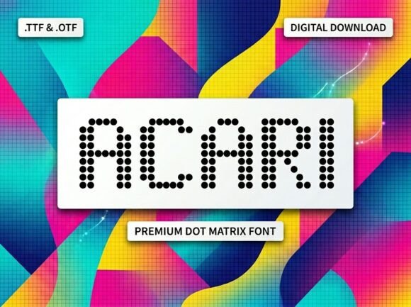 Acari: A Retro-Tech Font for Bold Campaigns