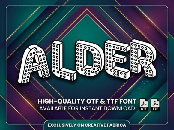 Alder: A Glamorous Display Font