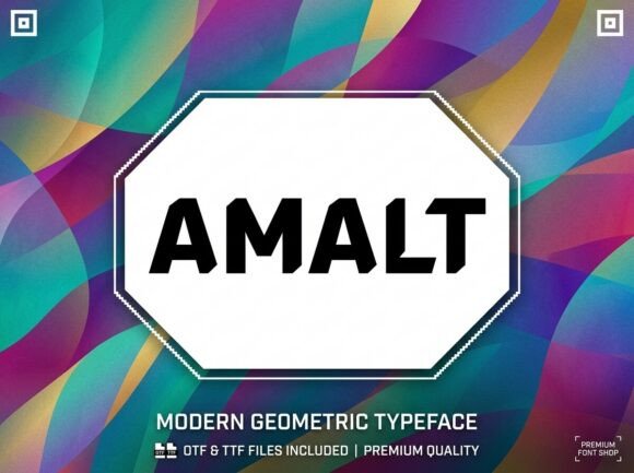 Amalt Free Download: A Tech-Forward Display Font