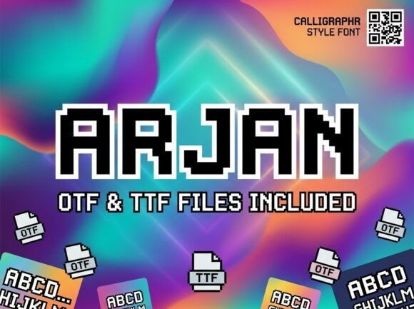 Arjan Font: Retro Display Type