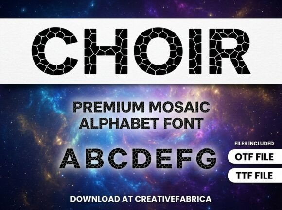 Choir Font for Creative Projects