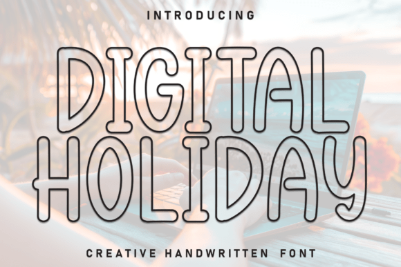 Digital Holiday Font for Creative Makers