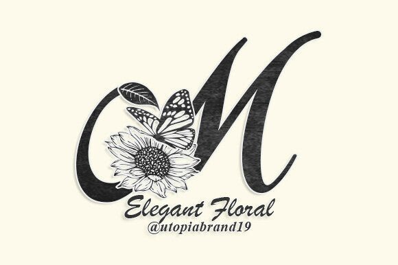Elegant Floral Monogram Font