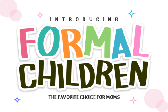 Formal Children Font for Web Design