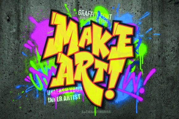 Make Art: A Bold Typeface for Creative Projects