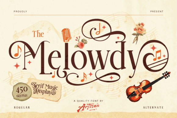 Melowdy: A Font with a Melody