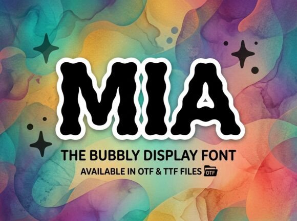 Mia: A Playful Display Font