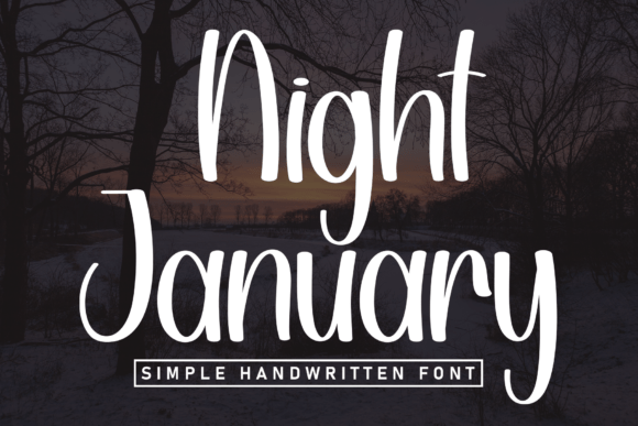 Night January Font Review