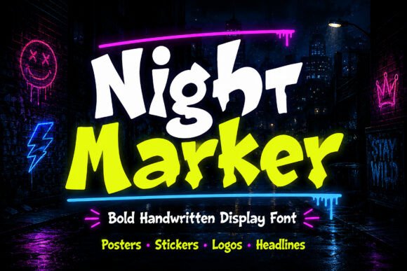 Night Marker Font for Bold Campaigns