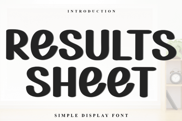 Results Sheet Font for Holiday Campaigns