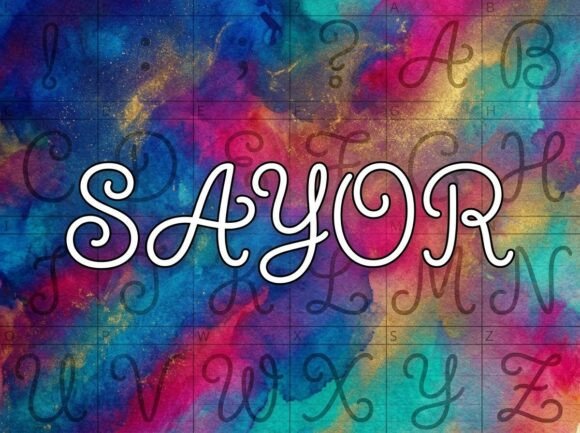Sayor: A Bold Display Font