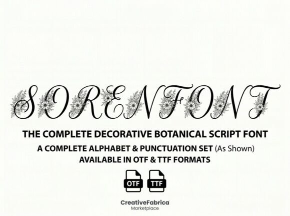 Soren: A Botanical Display Font