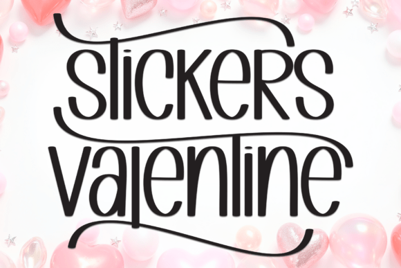 Stickers Valentine Font