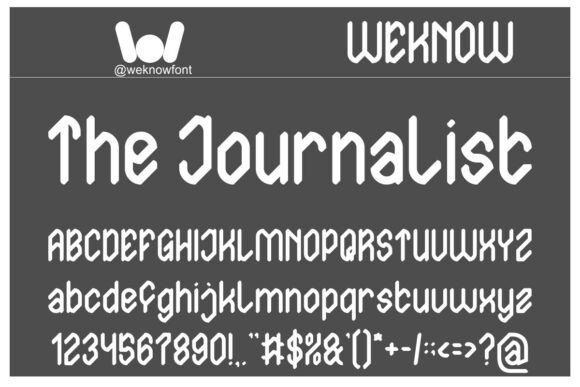 The Journalist Font for Bold Branding