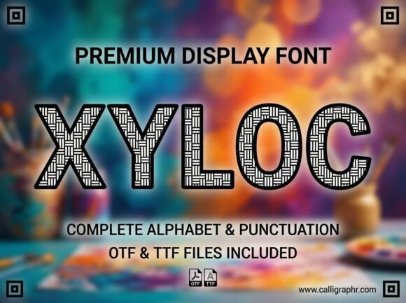 Xyloc: A Bold Display Font for Creative Projects