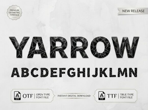 Yarrow: A Premium Display Font for Branding